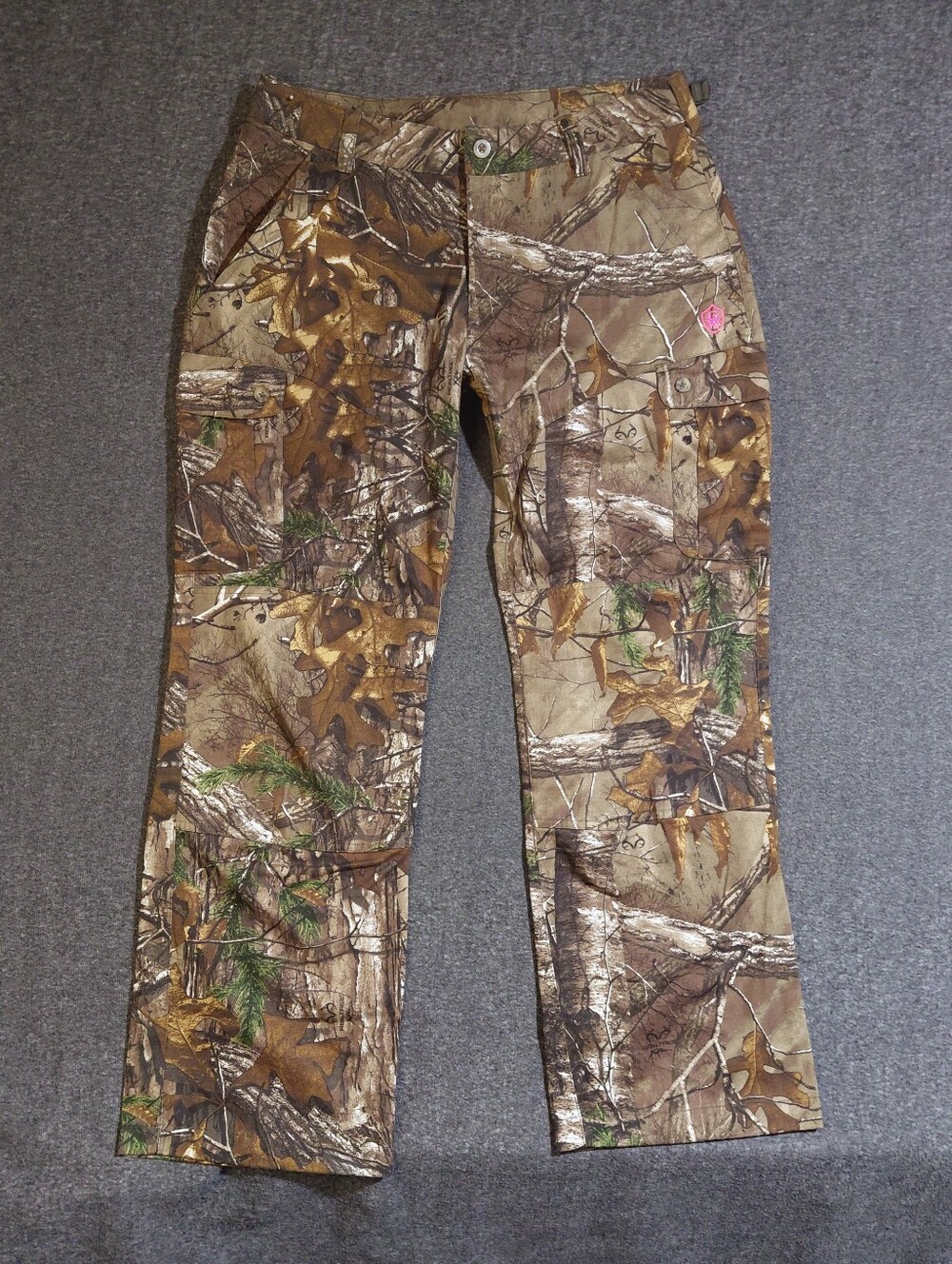 Game Winner Women's Camo Cargo Pants - Brown/Green Realtree Sz XXL